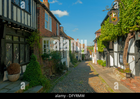 Mermaid Street, segala, East Sussex, Inghilterra Foto Stock