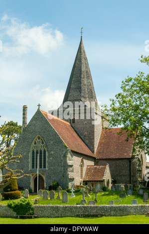 Sant'Andrea Chiesa, Alfriston, East Sussex, Inghilterra Foto Stock