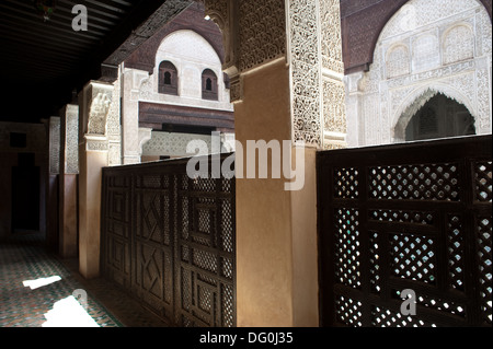 Bou inania madrasa, una ex scuola islamica che è diventato un monumento storico ( Marocco) Foto Stock