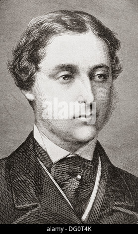 Albert Edward, Principe di Galles e futuro re Edoardo VII , 1841 - 1910, al momento del suo matrimonio nel 1863. Foto Stock