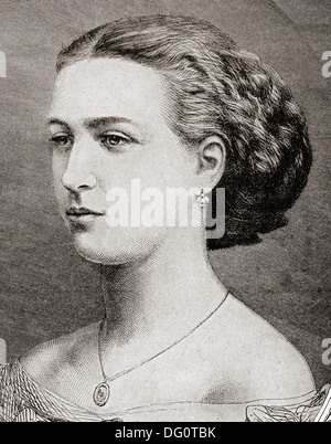Alexandra della Danimarca, 1844 - 1925. Regina consorte del Regno Unito e Imperatrice dell India come la moglie di re Edoardo VII. Foto Stock