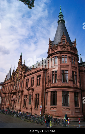 Biblioteca Universitaria (Universitätsbibliothek) da Josef Durm, 1905, Heidelberg, Baden-Württemberg, Germania Foto Stock