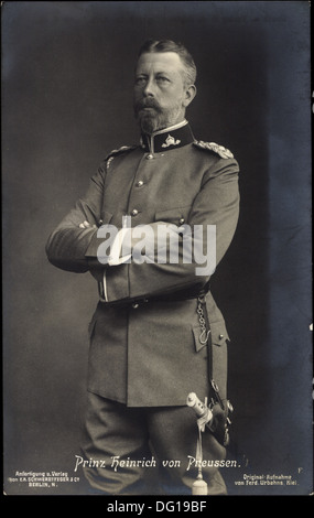 Ak Großadmiral Prinz Heinrich von Preußen in uniforme; Foto Stock