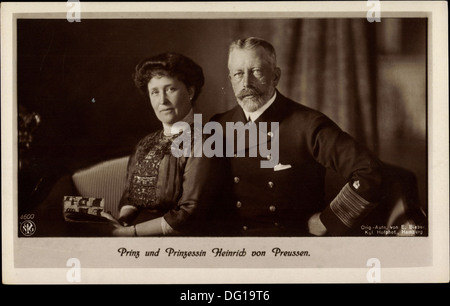 Ak Prinz und Prinzessin Heinrich von Preußen, NPG 4600; Foto Stock