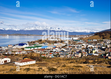 Ushuaia è la capitale della provincia argentina di Tierra del Fuego Foto Stock