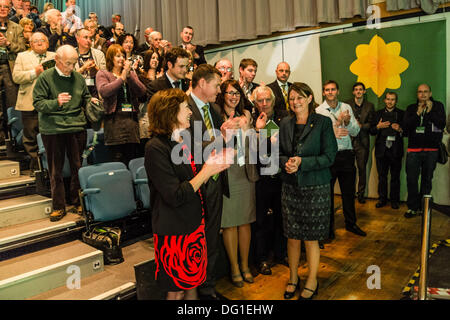 Aberystwyth Wales UK, Ottobre 11 2013 Plaid Cymru festa annuale conferenza Aberystwyth UK Credit: keith morris/Alamy Live News Foto Stock