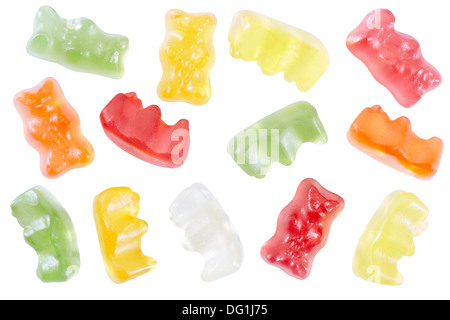 Gummy bears caramelle collection Foto Stock