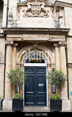 Jamie Oliver Jamie è il ristorante italiano della facciata, Cambridge, Inghilterra Foto Stock