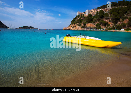 Ibiza Port de Sant Miquel San Miguel beach in Isole Baleari Spagna Foto Stock