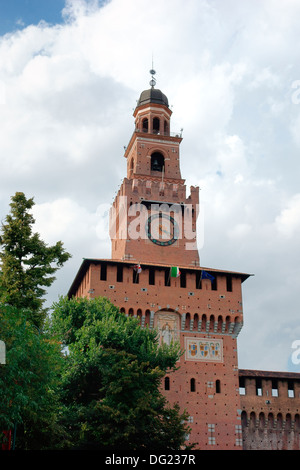 Il Castello Sforzesco di Milano Foto Stock