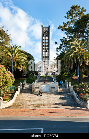 Nelson, South Island, in Nuova Zelanda. L'art deco Cristo Chiesa cattedrale nel centro della città Foto Stock