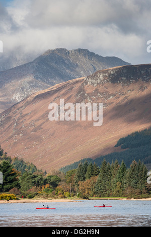 È sceso di capra & kayak a Brodick Bay sull'isola di Arran in Scozia Foto Stock