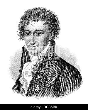 Jean Léopold Nicolas Frédéric Cuvier o Georges Cuvier, 1769-1832, un naturalista francese e zoologo, Foto Stock