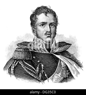 Il principe Józef Antoni Poniatowski, 1763-1813, un leader polacco, generale, ministro della guerra e capo dell'esercito, il Maresciallo dell'Impero Foto Stock