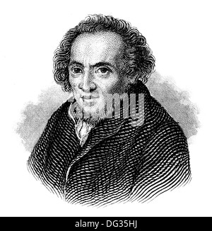 Mosè Mendelssohn, 1729 - 1786, un filosofo German-Jewish dell'Illuminismo Foto Stock