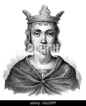 Conrad o Conradin, 1254-1268, il Duca di Svevia, come Conrad IV re di Gerusalemme Foto Stock