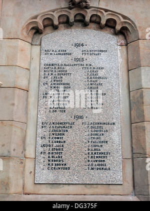 Il Dalkeith park War Memorial Midlothian Foto Stock