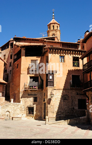 Albarracin, Teruel, Spagna. Un pittoresco borgo medievale. Foto Stock