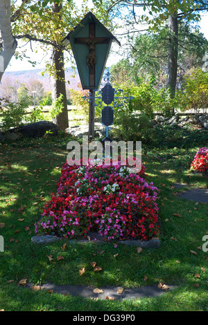 Tomba di Maria von Trapp e Georg Johannes von Trapp per motivi di Trapp Family Lodge in Stowe Vermont Foto Stock