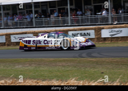 1988 TWR seta tagliati Jaguar XJR-9 LM a Goodwood Festival 2013 Foto Stock