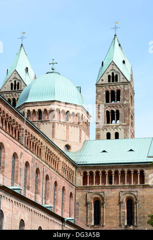 Il Kaiserdom, la Cattedrale di Speyer (Renania-Palatinato, Germania) Foto Stock