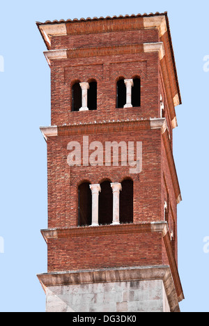 Minareto, torre campanile, la chiesa di Sant'Andrea Apostolo di Teruel, Spagna Foto Stock