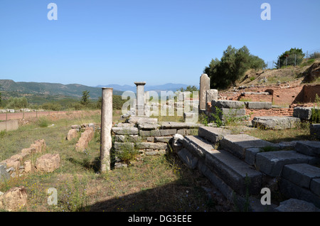 Vista verso l'esterno dalla antica messini numero 3367 Foto Stock