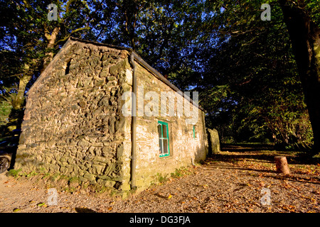 Holme legno Bothy situato sulla riva di Loweswater nel distretto del lago Foto Stock