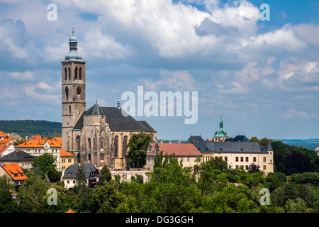 Benvenuti in Repubblica ceca - Città UNESCO Kutna Hora - chiesa St.Jakuba (James, Jacob) Foto Stock