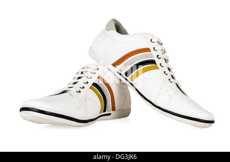 Stile Sport scarpe uomo isolato su sfondo bianco Foto Stock