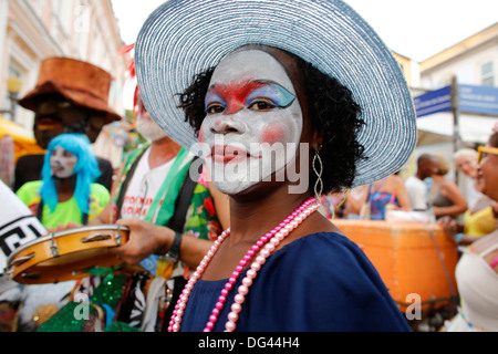 Salvador street carnevale di Pelourinho, Bahia, Brasile, Sud America Foto Stock