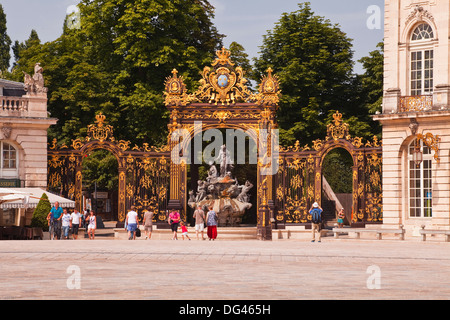 Place Stanislas, Sito Patrimonio Mondiale dell'UNESCO, Nancy, Meurthe-et-Moselle, Francia, Europa Foto Stock