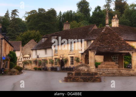 Castle Combe, Wiltshire, Inghilterra, Regno Unito Foto Stock