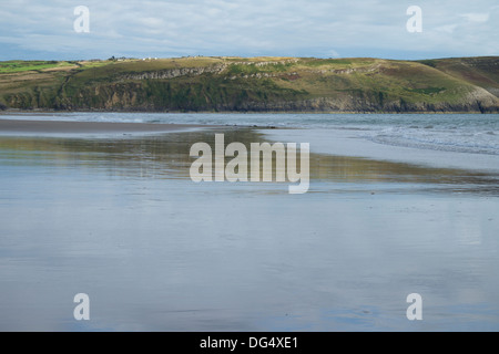 Scene di Porth Neigwl Foto Stock