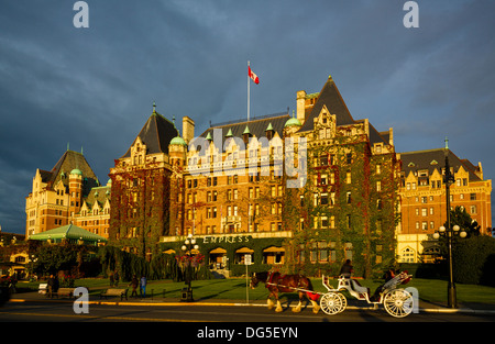 La Empress Hotel, Victoria, Isola di Vancouver, British Columbia Foto Stock