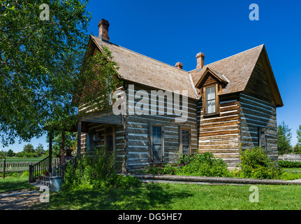 Il 19thC Tinsley House homestead, una storia vivente mostra al Museo delle Rockies, Bozeman, Montana, USA Foto Stock