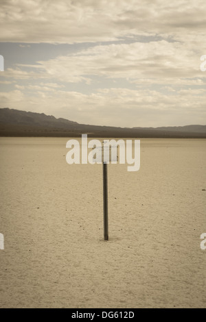 Accesso area riservata tenere fuori nel deserto del Nevada, stile retrò immagine Foto Stock