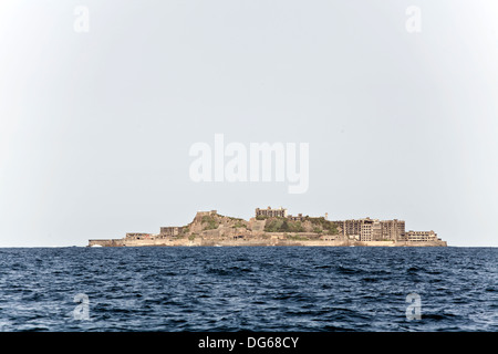 Hashima isola, la rovina vecchia isola di carbone in Giappone chiamato Hashima Foto Stock