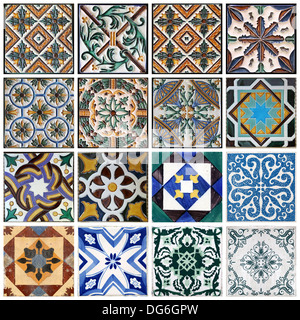 Piastrelle tradizionali dal Porto, Portogallo Foto Stock