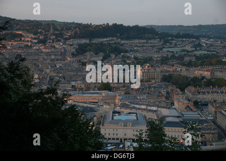 Bagno al tramonto Foto Stock