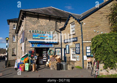 Hay-on Wye una piccola città in Powys Galles famosa per le sue librerie e festival letterario. Foto Stock