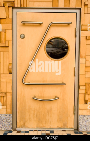 La porta dei bambini Commons in Columbus, Indiana. Foto Stock