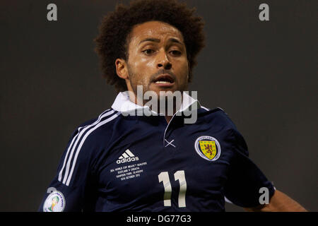 Glasgow, Scozia scozia Ikechi Anya durante la Coppa del Mondo FIFA 2014 Gruppo un qualificatore tra la Scozia e la Croazia, dall'Hampden Park. 15 ottobre, 2013. Credito: Azione Sport Plus/Alamy Live News Foto Stock