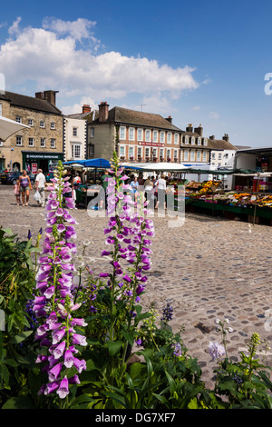 Richmond North Yorkshire sabato giorno di mercato Foto Stock