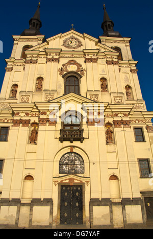 Sv Ignac chiesa Masarykovo namesti città vecchia città di Jihlava Vysocina regione centrale di Moravia Repubblica Ceca Europa Foto Stock