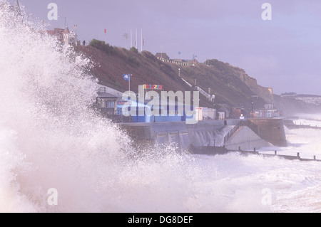 Maltempo a Comer, Norfolk. Foto Stock