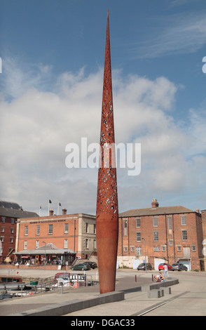 "La candela' di Wolfgang contrafforte in Gloucester docks, Gloucestershire, Regno Unito Foto Stock