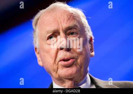 T. Boone Pickens, presidente della BP per la gestione del capitale. Foto Stock