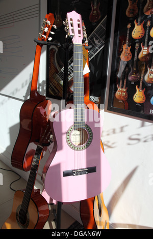 Rosa chitarra Falcon i Foto Stock