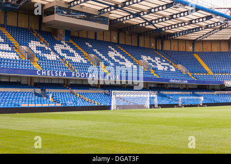 Passo fine, il Chelsea Football Club, Stamford Bridge, a Chelsea, Londra, Inghilterra Foto Stock